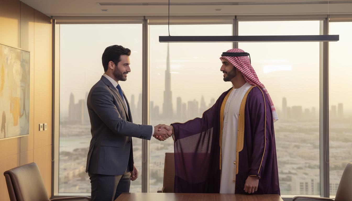 Business handshake